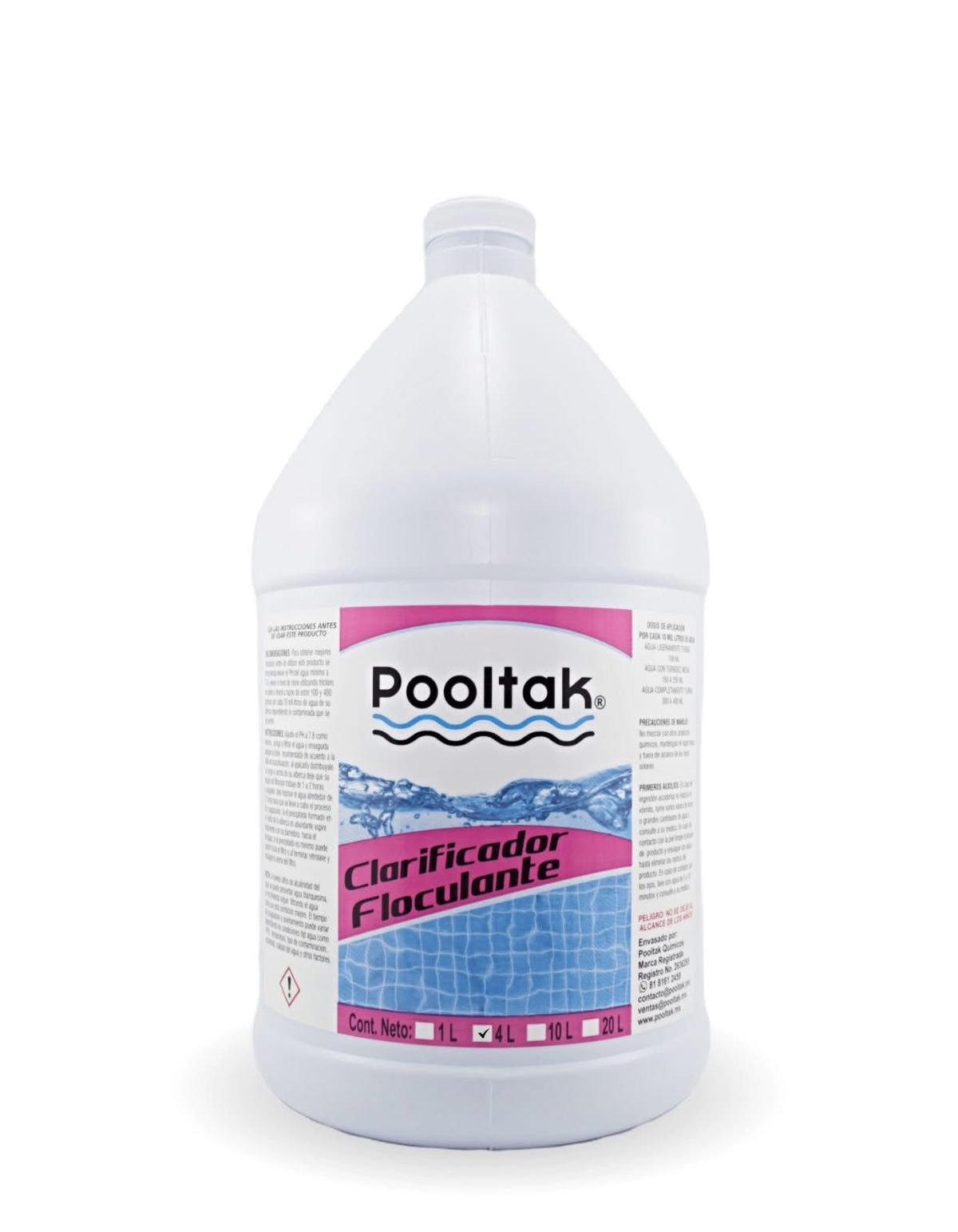 CLARIFICADOR FLOCULANTE POOLTAK 4L
