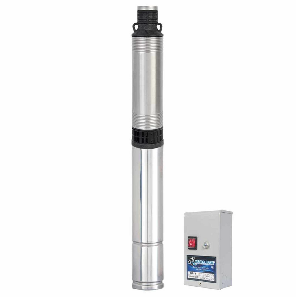 MOTOBOMBA SUMERGIBLE AQUAPAK 1 HP 220 VCA