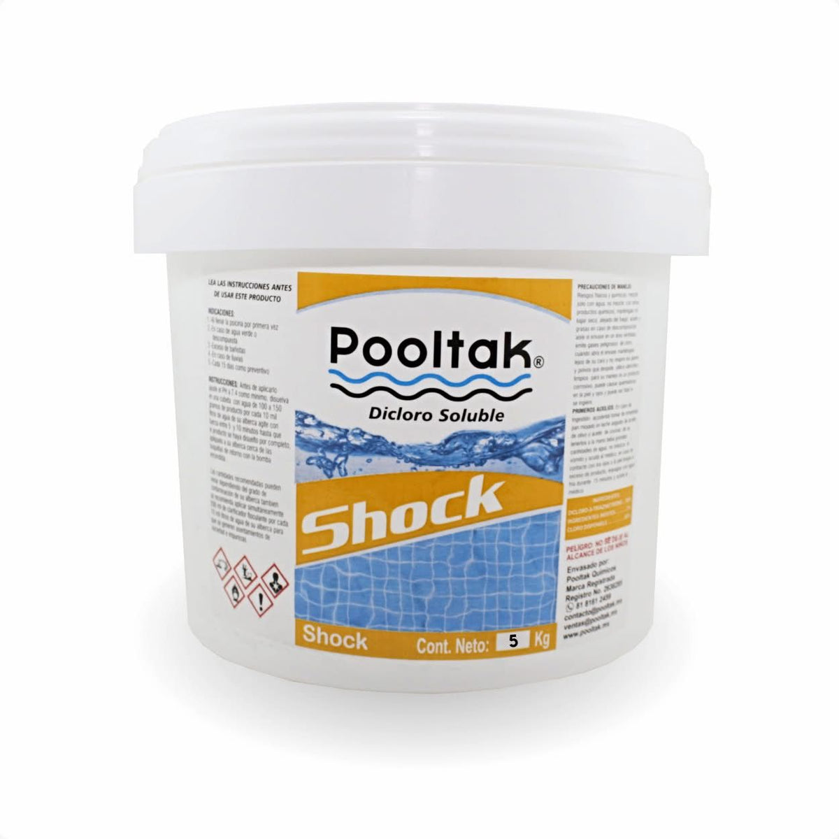 SHOCK DICLORO SOLUBLE POOLTAK 5KG